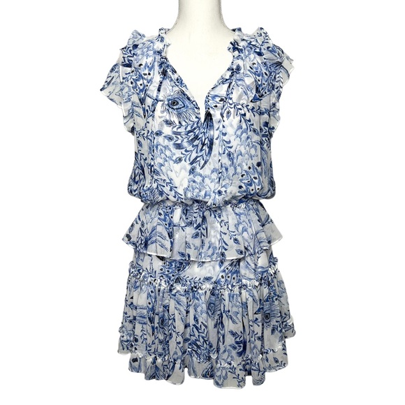 MISA Los Angeles Lilian Dress Peacock Size M - Picture 7 of 16